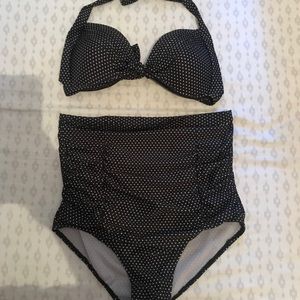 High waisted bathing suit